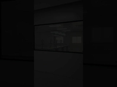 Película PDLC inteligente temperada, comutável, vidro de privacidade, energizado, atomizado